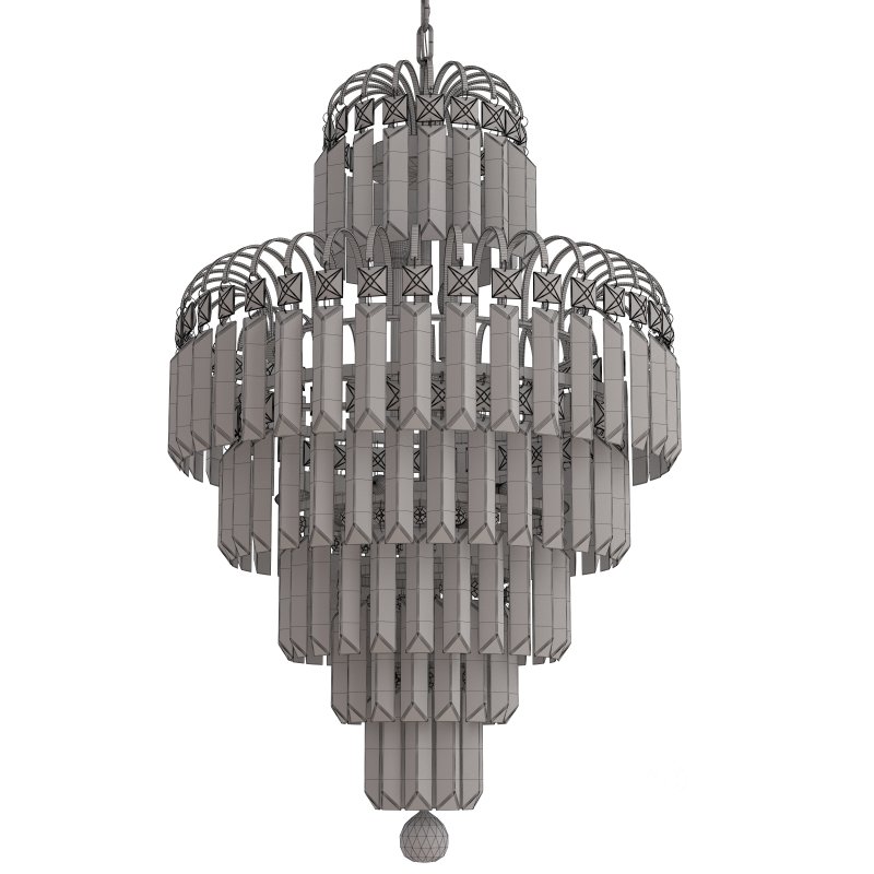 Indoor Chandelier, Droplet Chandelier Lighting Crystal Ceiling Lamp Image 2