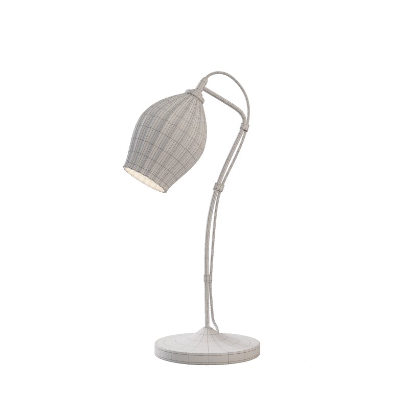 Ceramic Ribbed Table Lamp Image 3