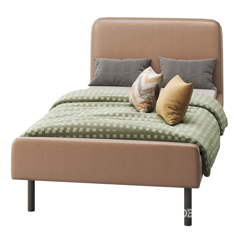 Upholstered bed frame Vissle dark grey Standard Single Image 8