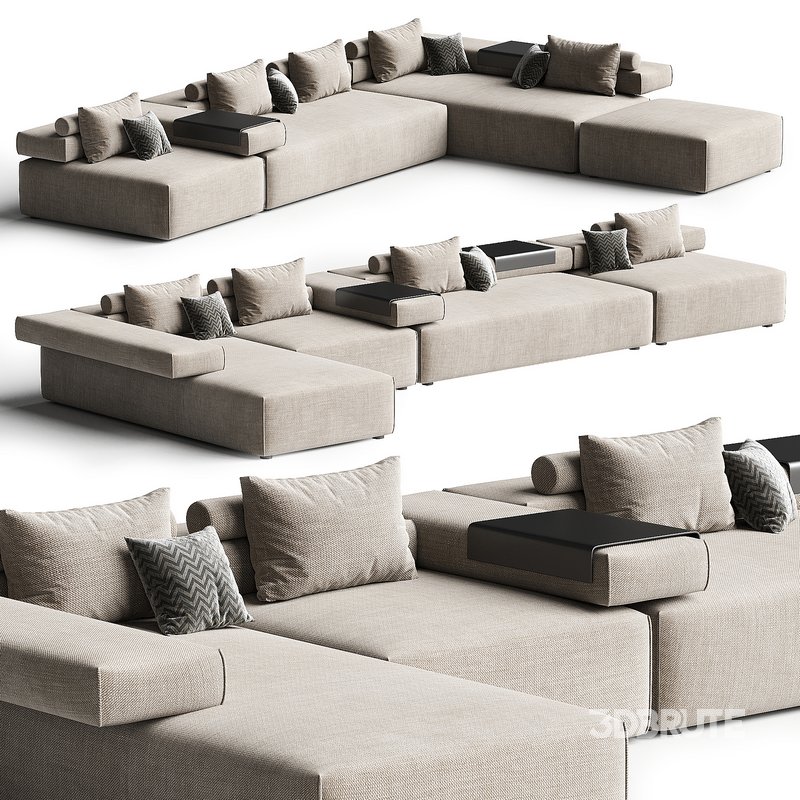 CINDER BLOCK modular sofa 3-4 Image 1