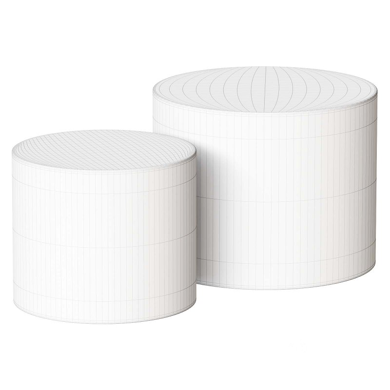 Small Coffee Table Nesting End Table Set Image 2