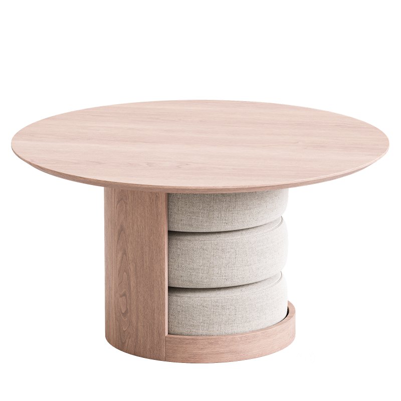 Mette Coffee Table with Stools Image 1