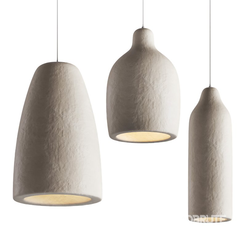 Japanese Style Wabi-sabi Pendant Light by DLSixYi Image 5