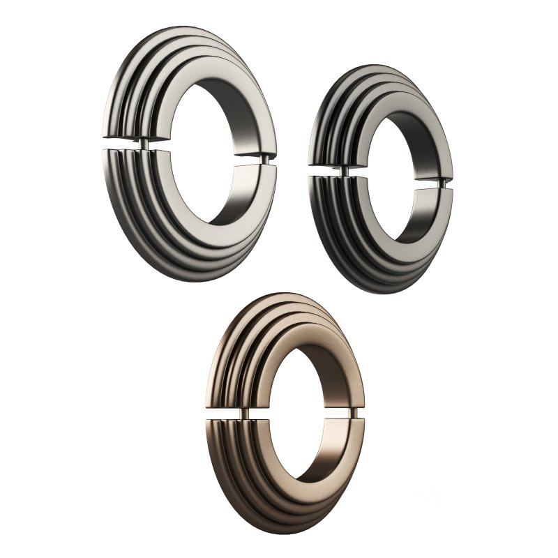 Black Radiator Pipe Flanges Aluminum Escutcheon Ring Plate Image 5