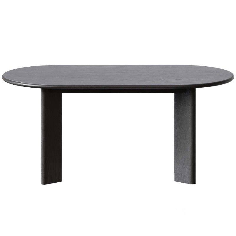 Oval Wood Dining Table Image 3
