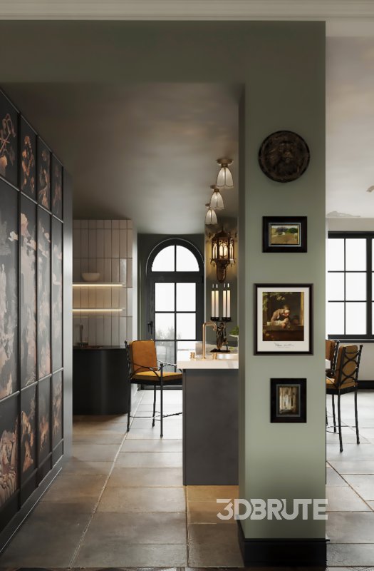 Living Room Dining Room Kitchen Image 7