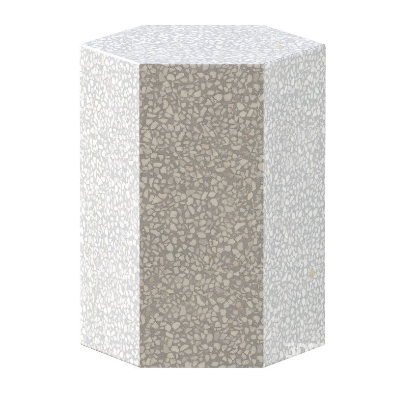 ZOÉ premium terrazzo pink end table Image 5
