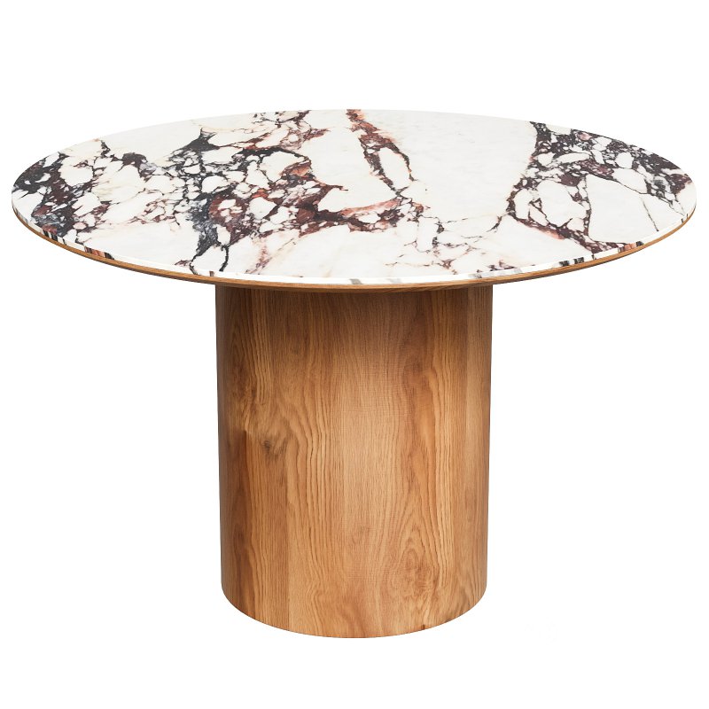 Tamara Marble Ceramic Round Dinette Table Image 4