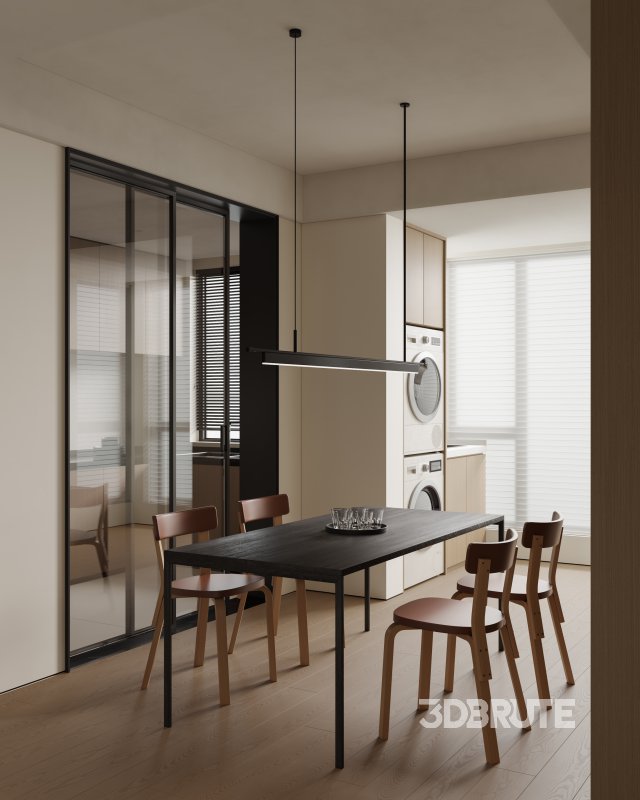 Living Room Dining Room Kitchen Image 9