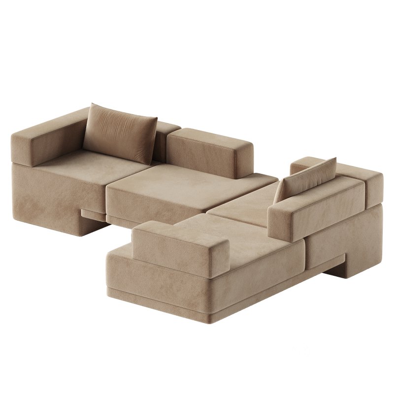 Sarsen 3 Seater Chaise Sectional Image 3