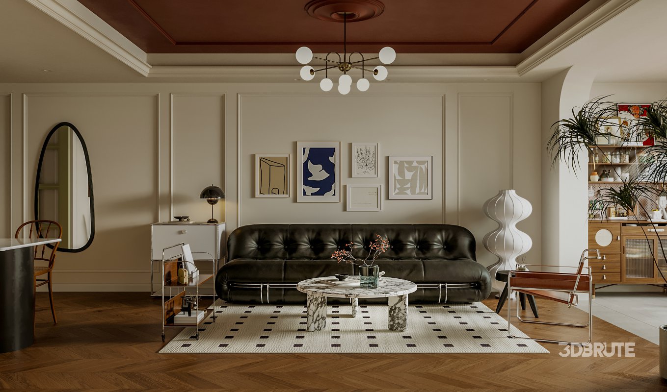 Living Room Dining Room Kitchen Image 2