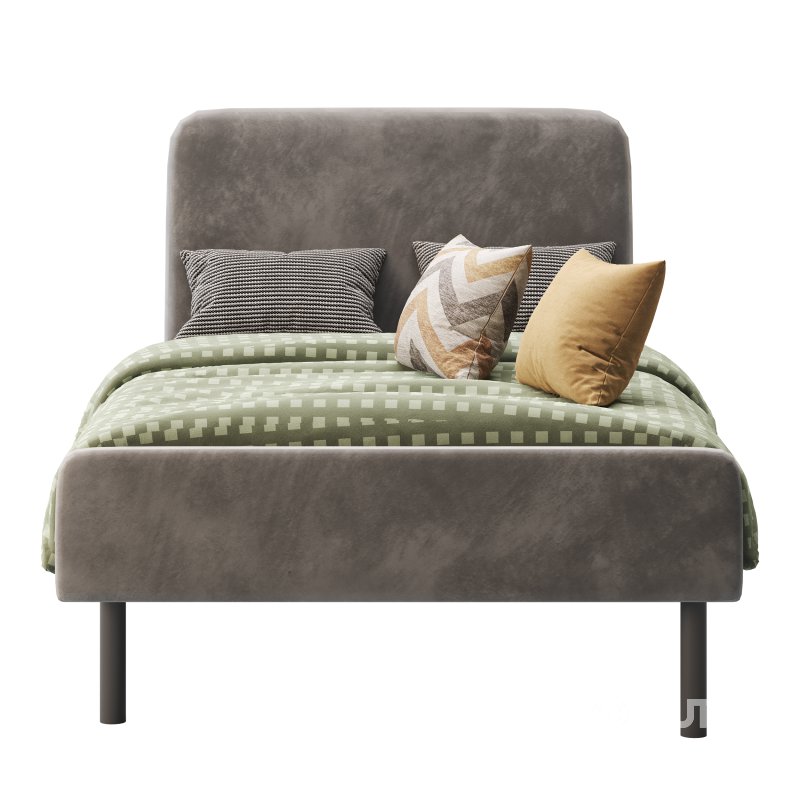 Upholstered bed frame Vissle dark grey Standard Single Image 5