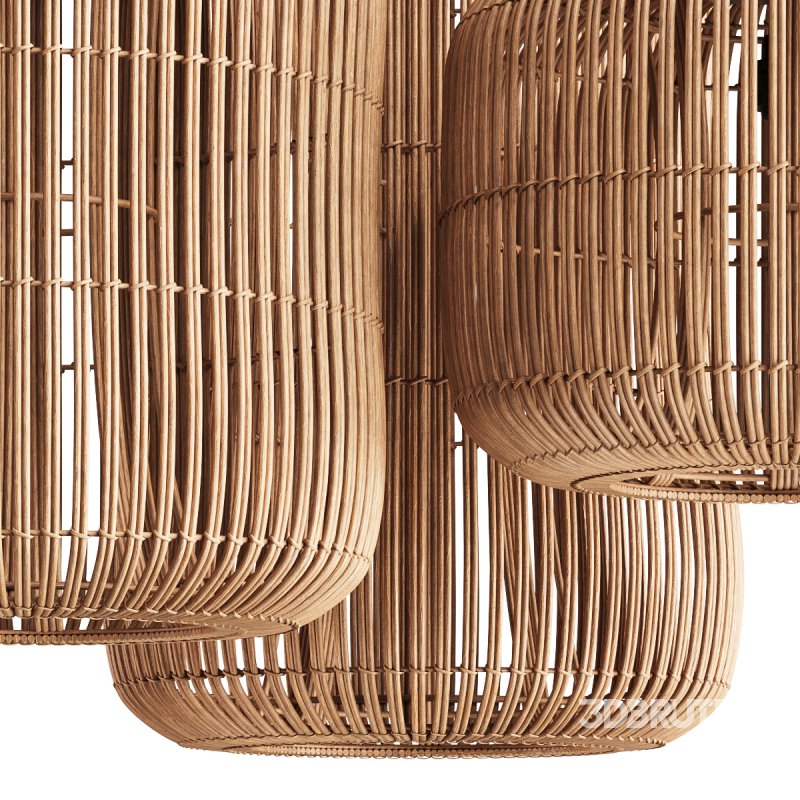 Natural Rattan Lamp by dBodhi Barrel Image 4