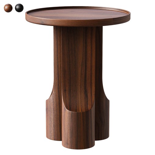 Solid walnut end table