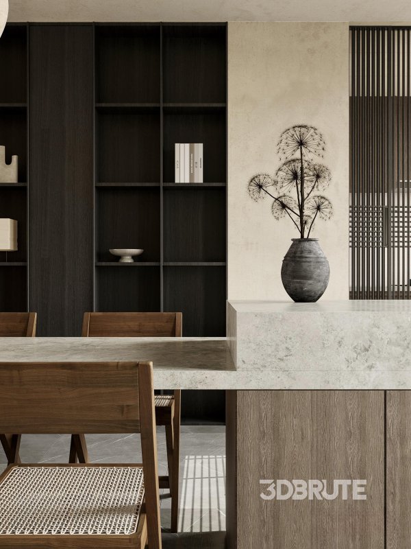 Living Room Dining Room Kitchen Image 6