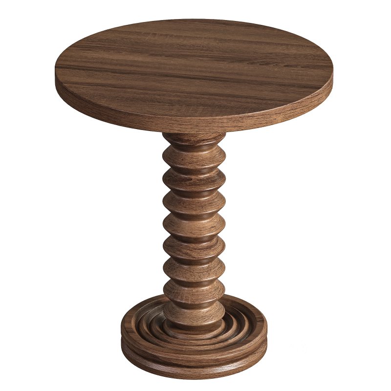 French Wood Side Table Image 2