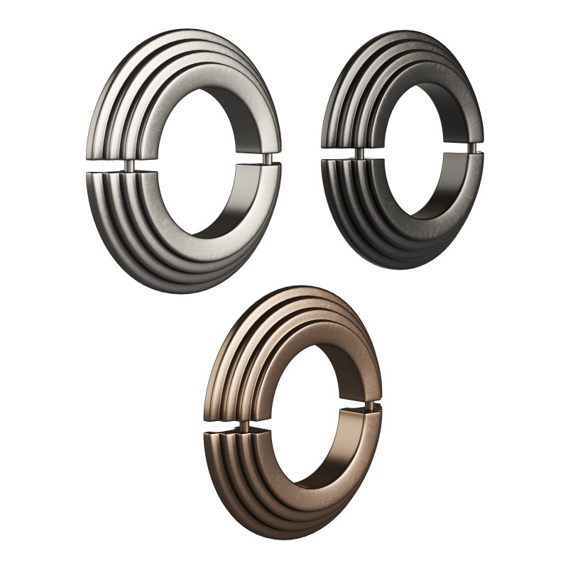 Black Radiator Pipe Flanges Aluminum Escutcheon Ring Plate Image 7