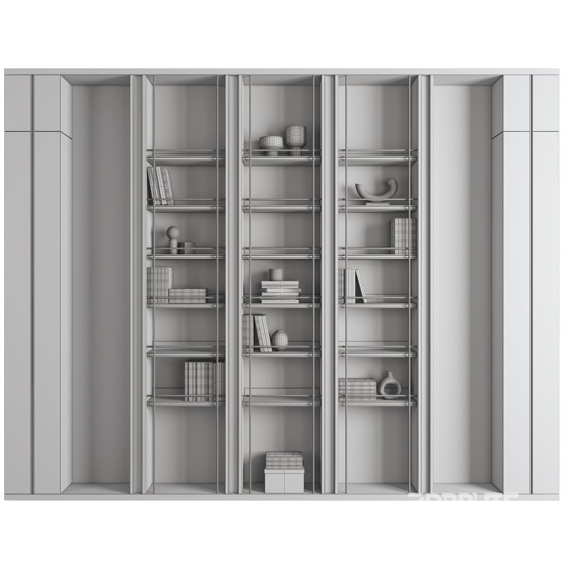 Wooden Rack Glass Decor Image 2