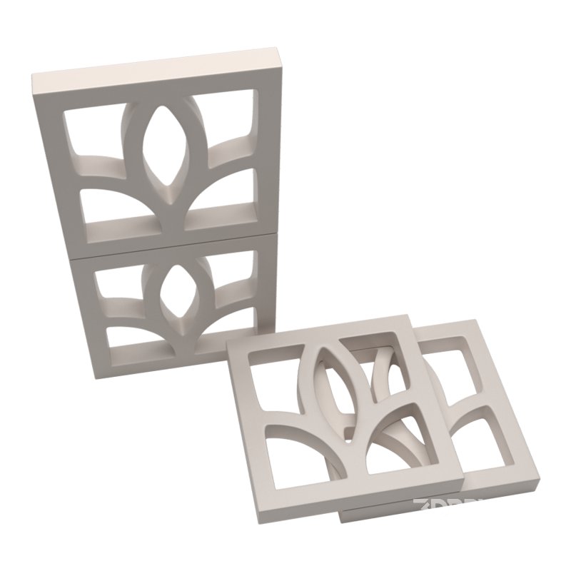 Breeze Block Wall Concrete Image 2