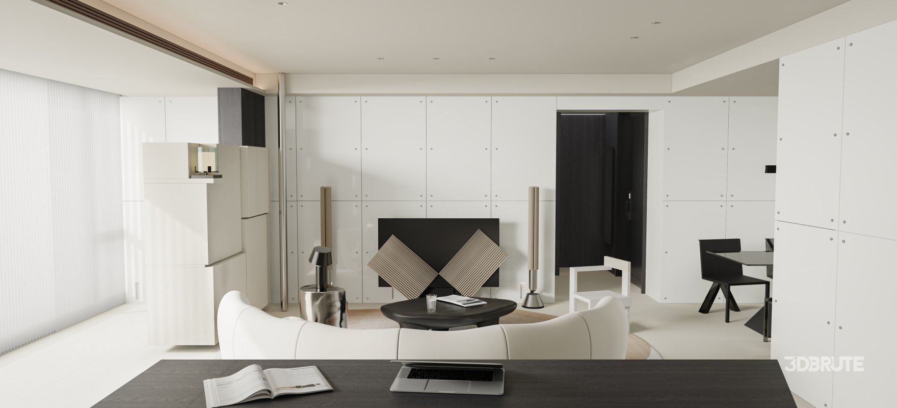 Living Room Dining Room Kitchen Image 5