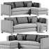 Pacific Wood Bench Chaise Sofa - Thumbnail 4