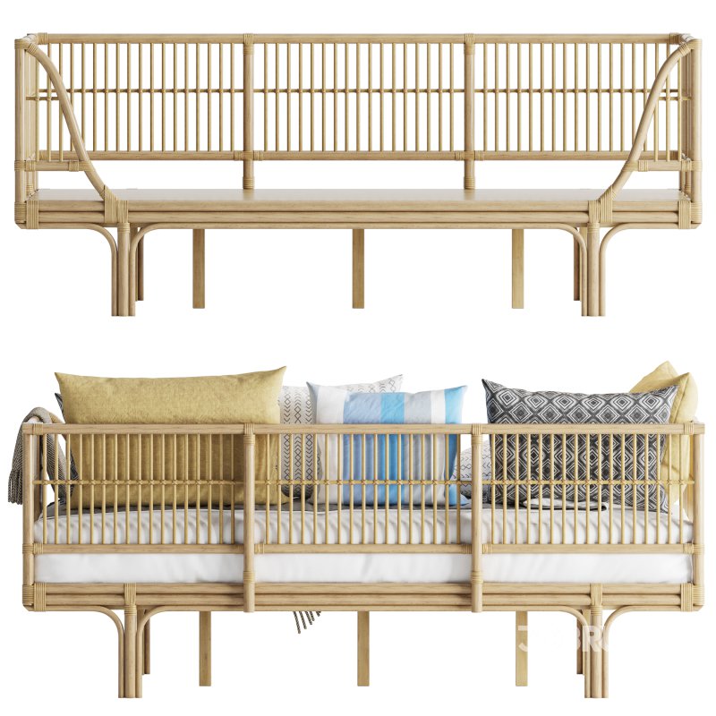 Honey_Rattan_Daybed_Frame Image 3