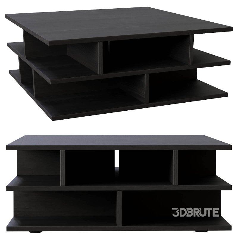 Mille-Feuille Coffee Table Black Image 2