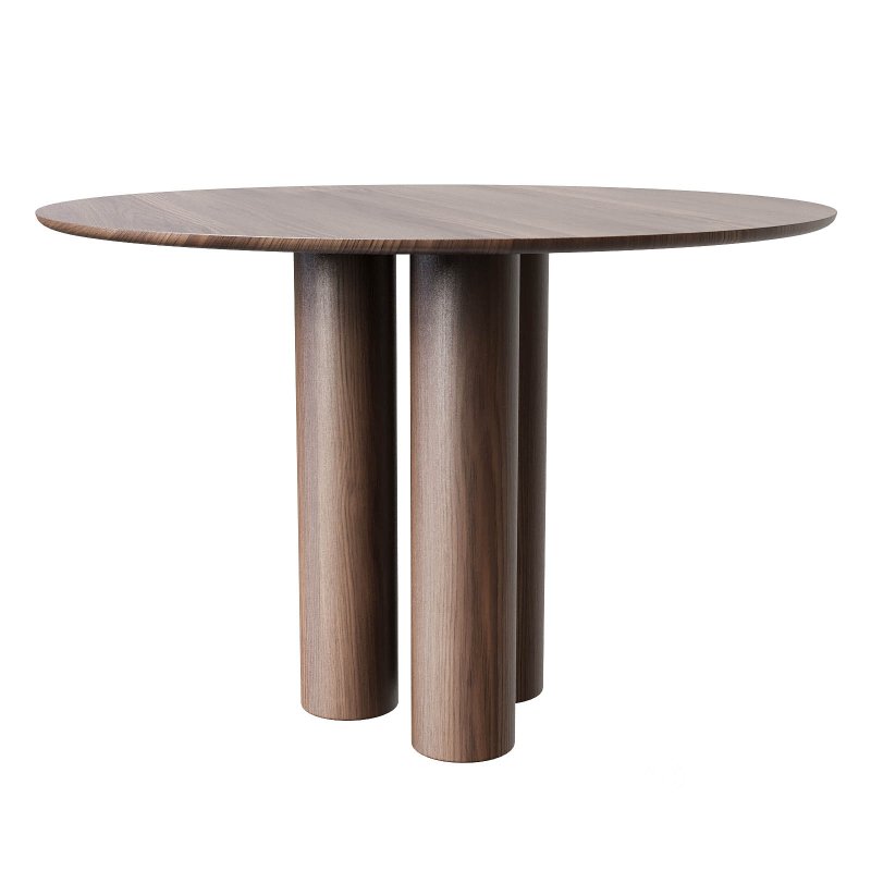 Gunnar Round Wood Dining Table Image 4