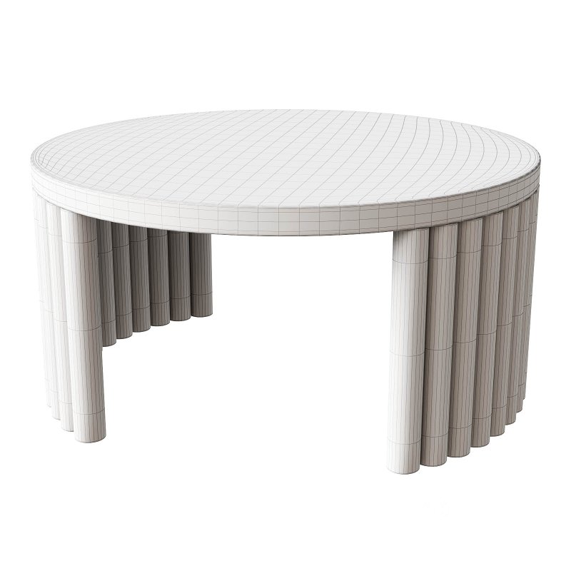 Guadua rounded coffee table Image 4