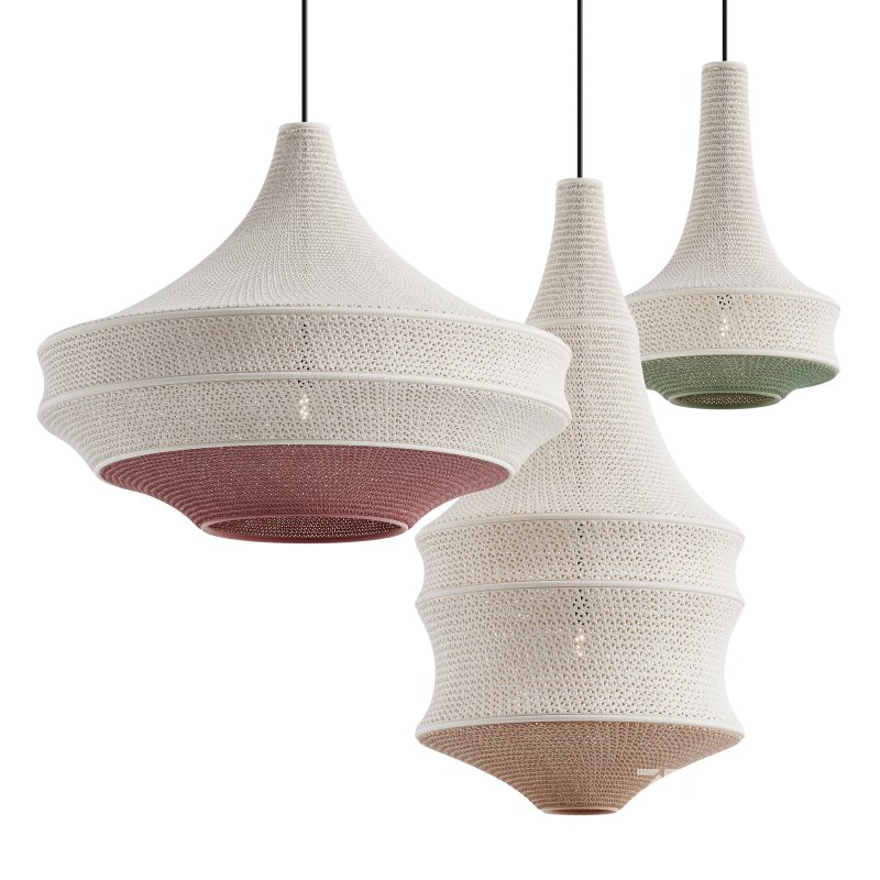 Crochet Pendant Lamp by Hamimi Design Image 4