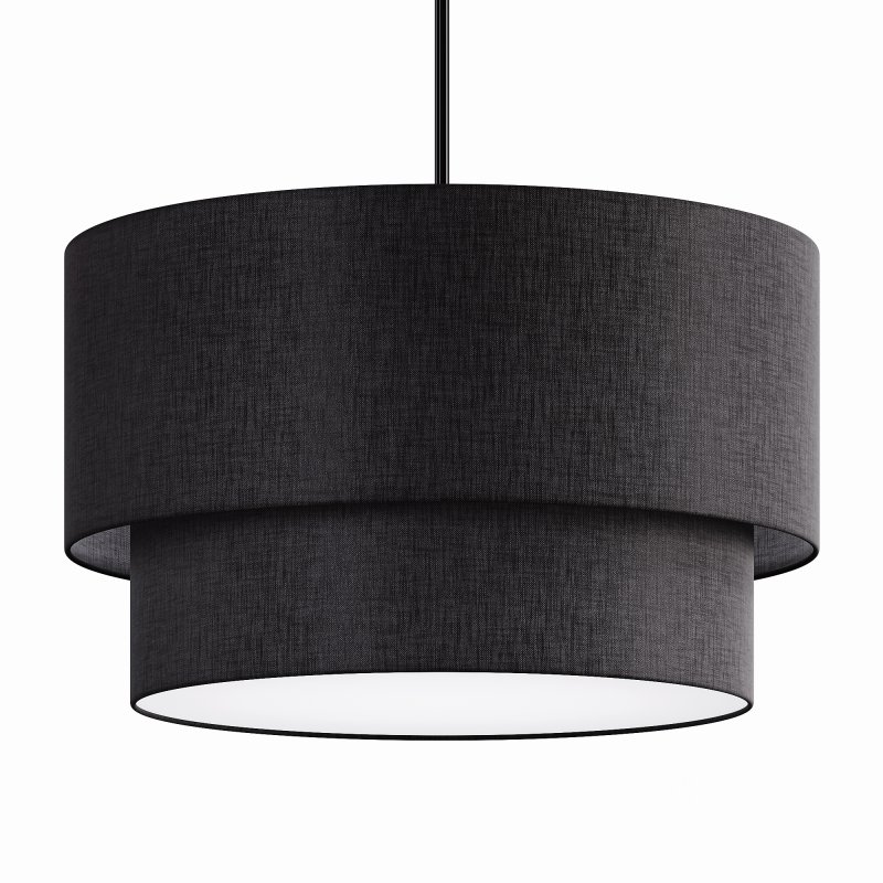 Modern Suspension Dual Drum Fabric Light Image 5