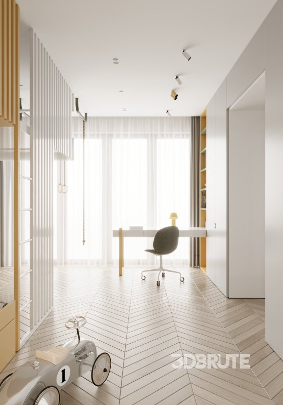 Children Bedroom interior scenes Image 10