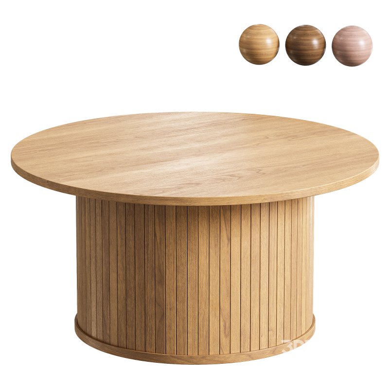 Hyde Natural Round Coffee Table Image 1