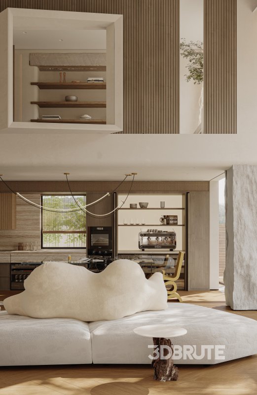 Living Room Dining Room Kitchen Image 7