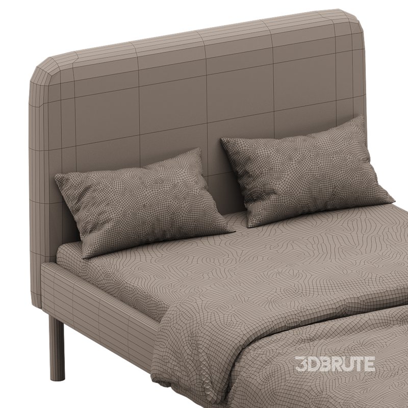 Upholstered bed frame Vissle dark grey Standard Single Image 14