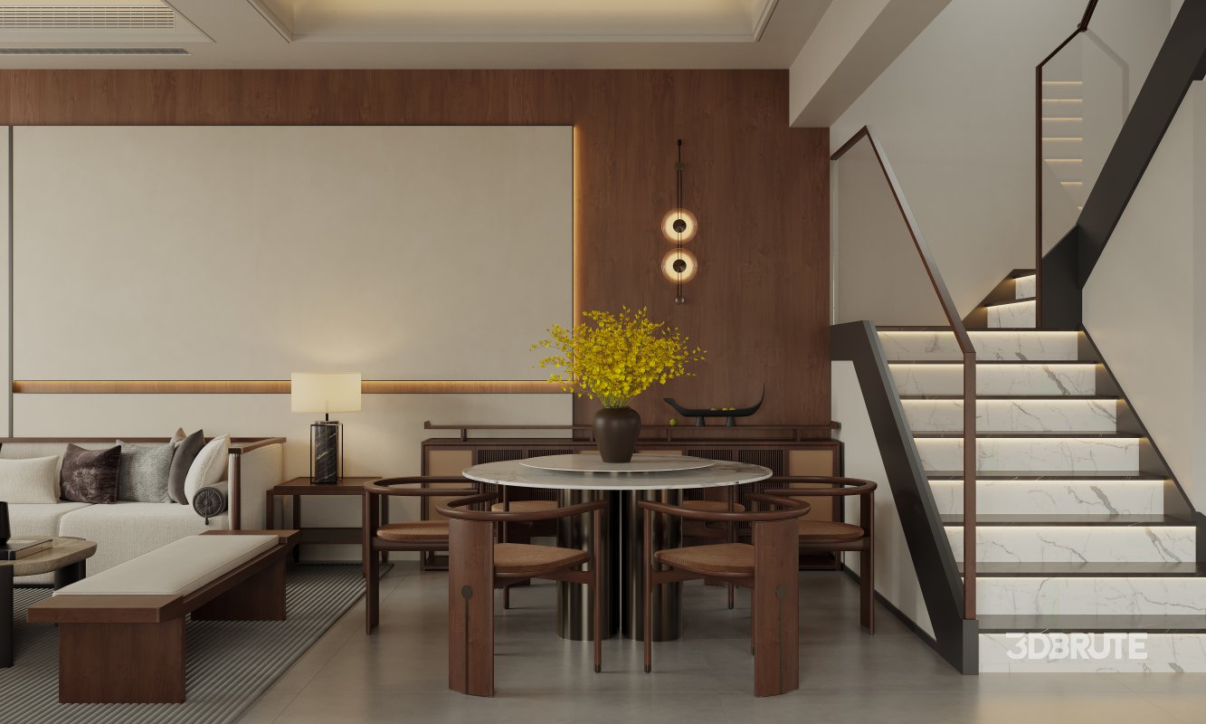 Chinese Living Room Dining Room Image 3
