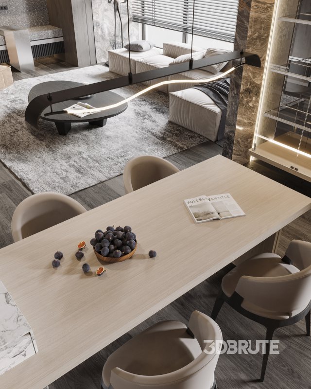 Living Room Dining Room Hallway Image 12