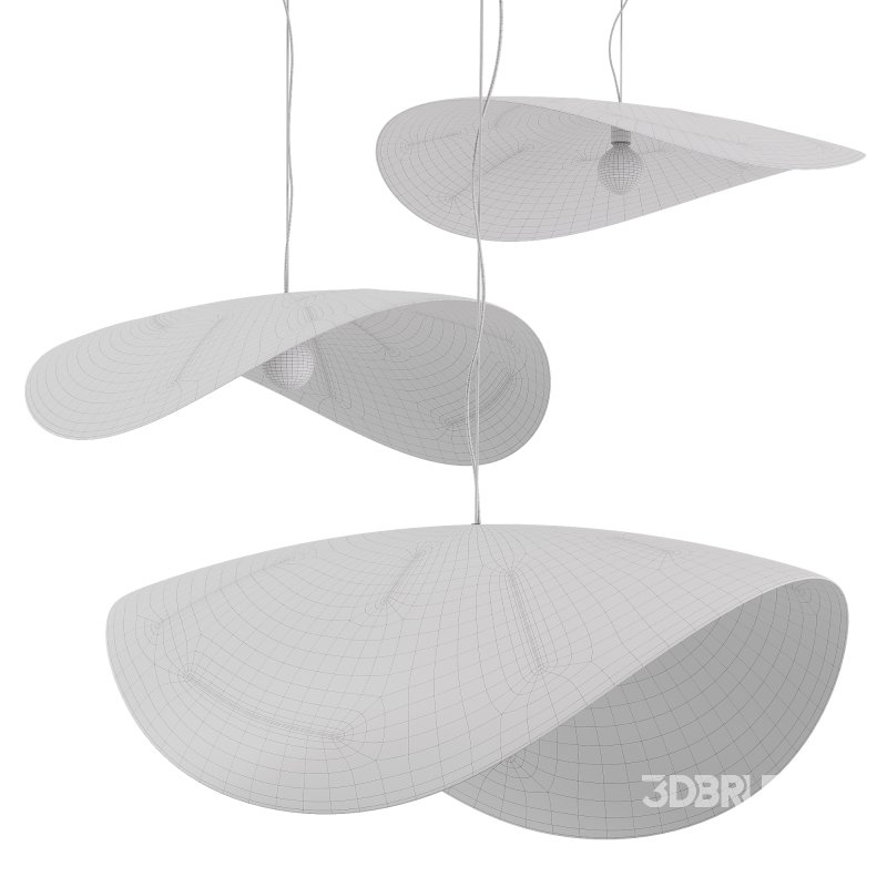 Gervasoni Brass Pendant 3 shapes Image 3