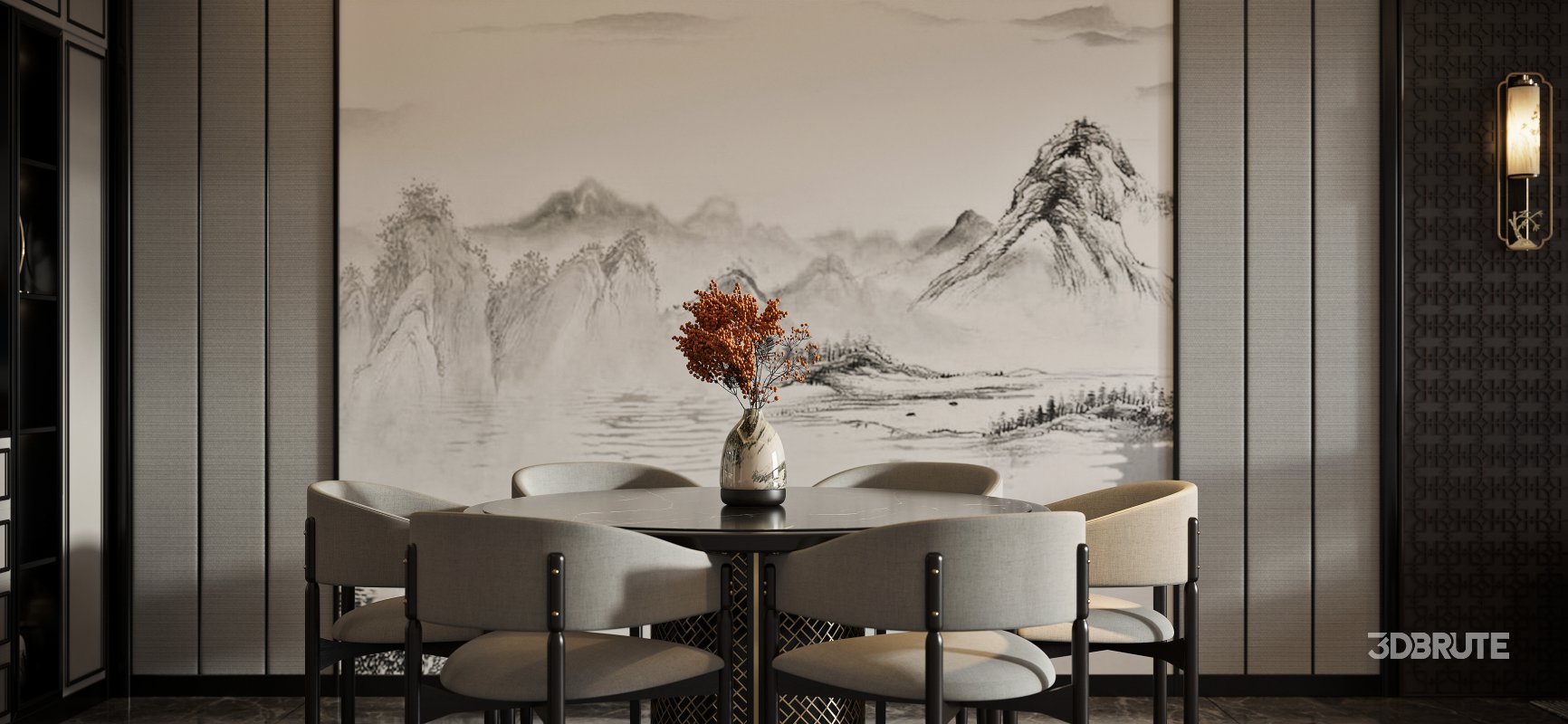 Chinese Living Room Dining Room Image 11