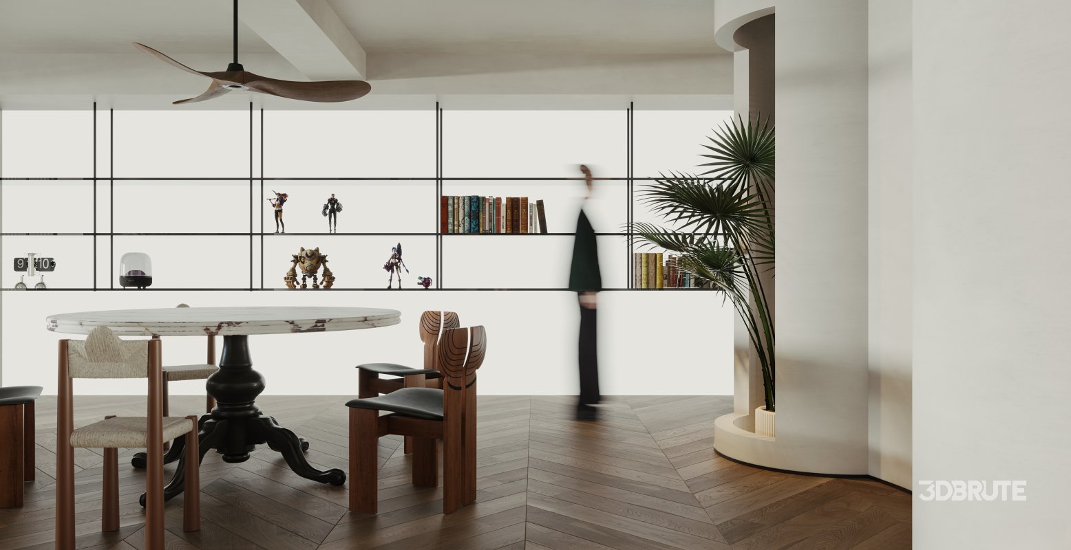 Living Room Dining Room Bedroom Image 7