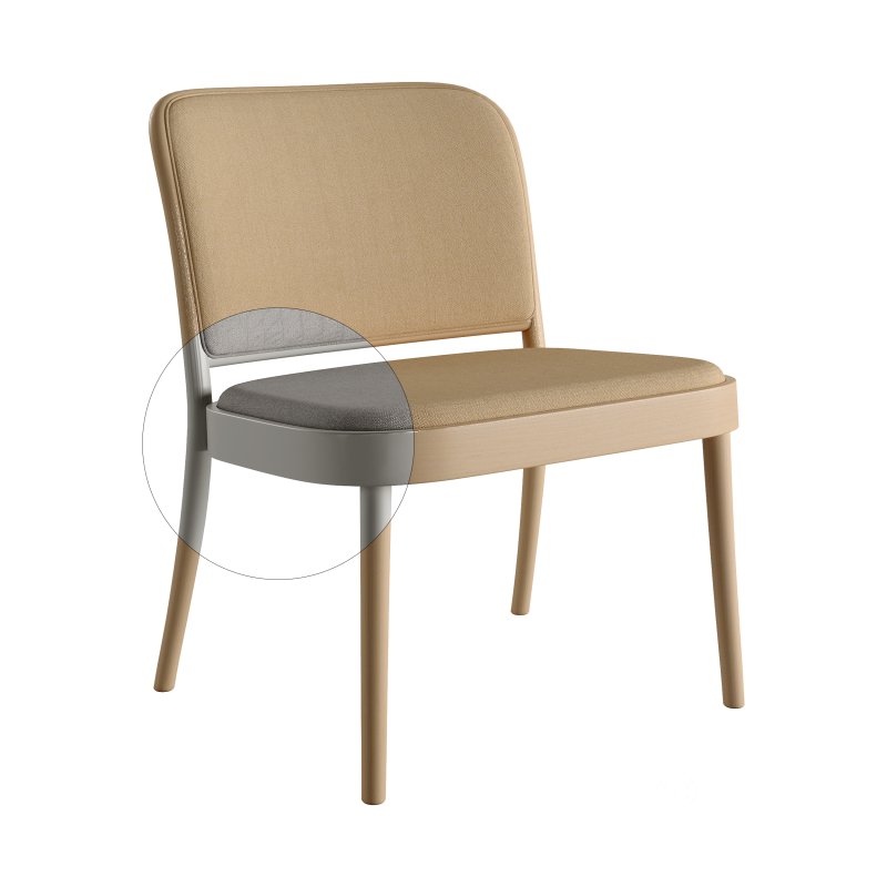 811 Lounge Armchair and Chair 363 by TON Image 5