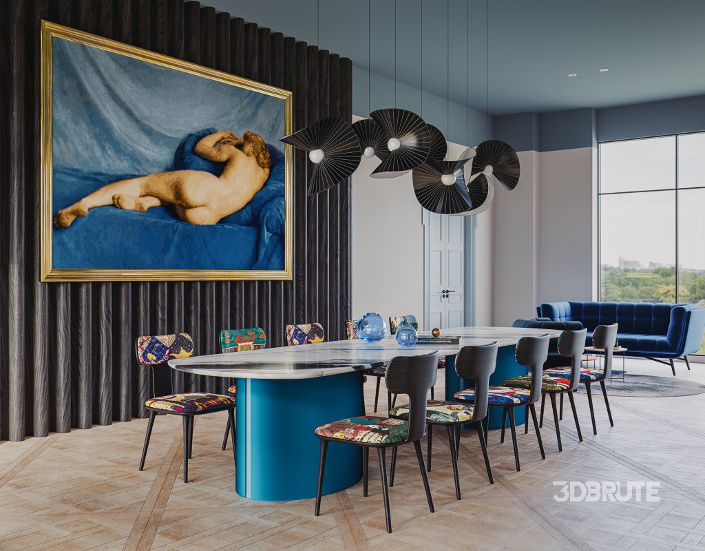 Living Room Dining Room Kitchen Image 21