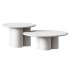 Marble coffee table set Mozo – Light oak - Thumbnail 6