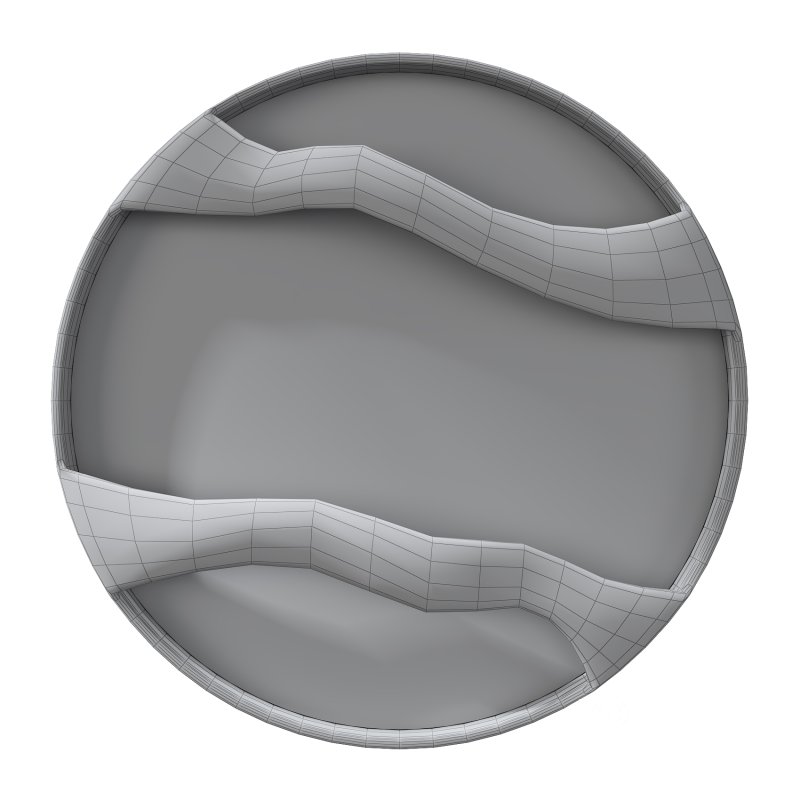 Walnut Wood Mirror Wall Decor Image 3