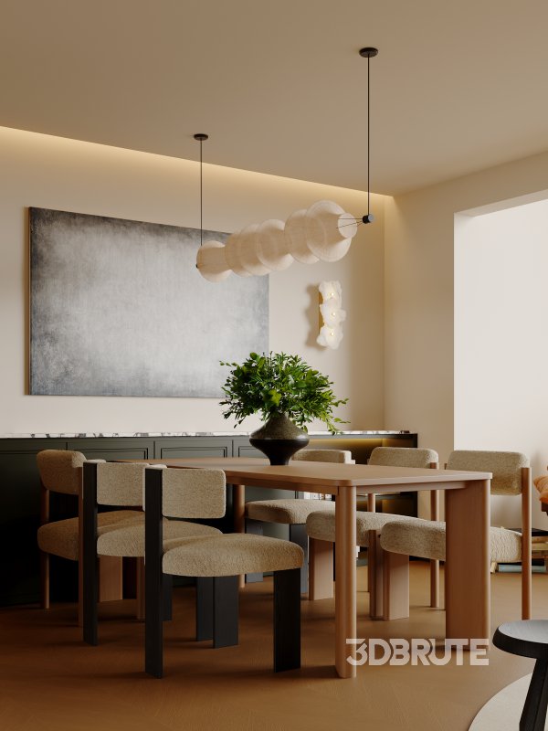 Living Room Dining Room Office Image 6