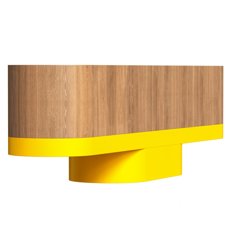 Wooden sideboard with doors Image 4