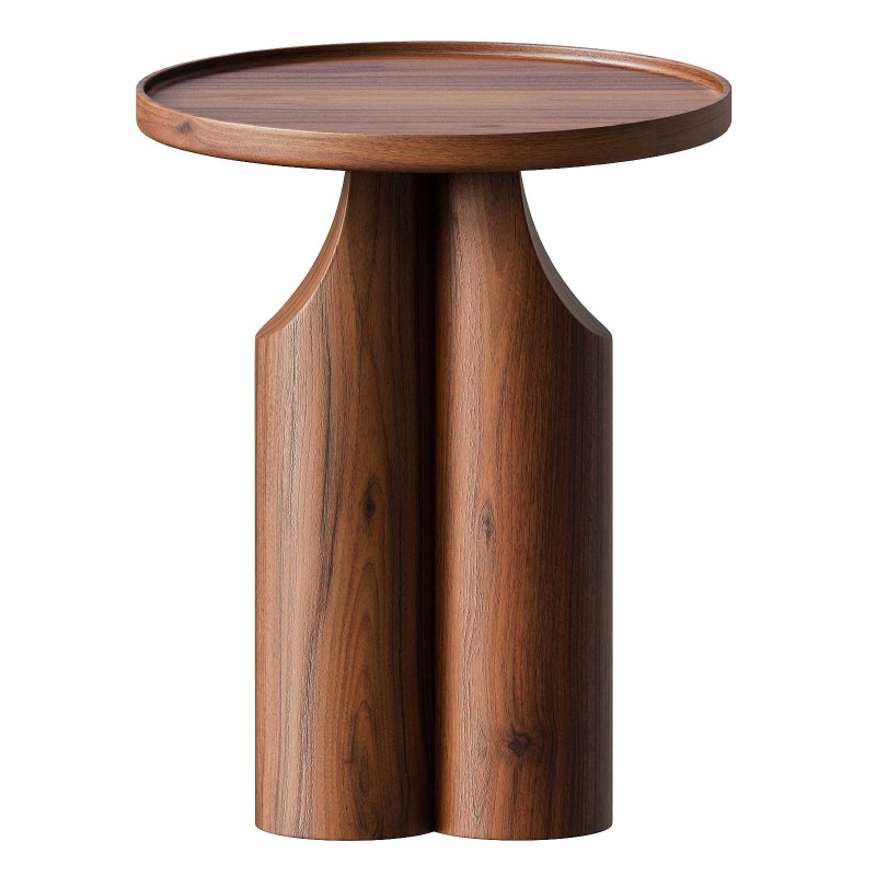 Solid walnut end table Image 6