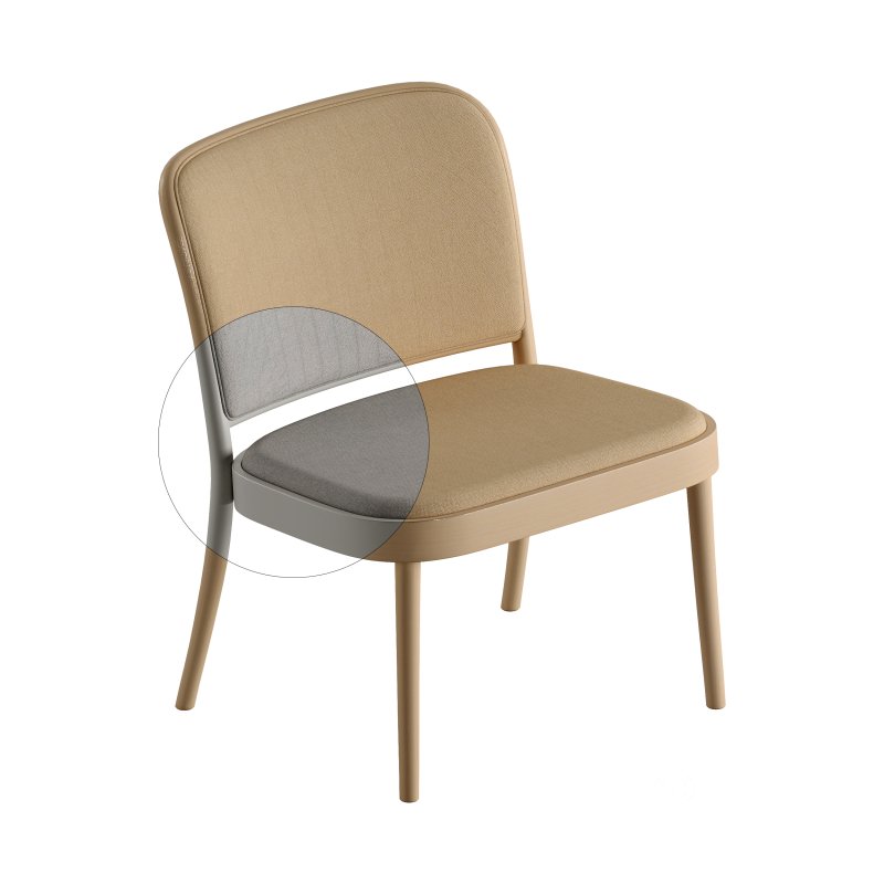 811 Lounge Armchair and Chair 363 by TON Image 6