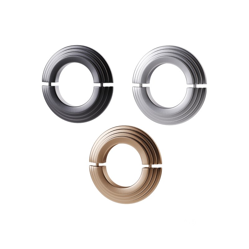 Black Radiator Pipe Flanges Aluminum Escutcheon Ring Plate Image 8