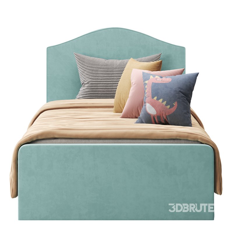 Upholstered bed frame Kilanda light beige Luroy Standard Single Image 7